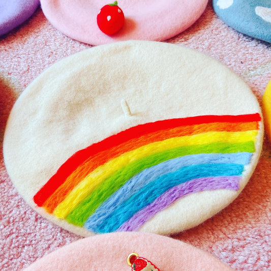 Rainbow beret