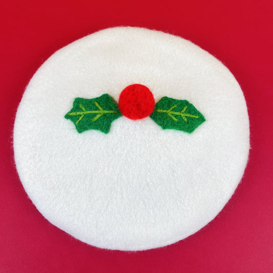 Christmas berry beret