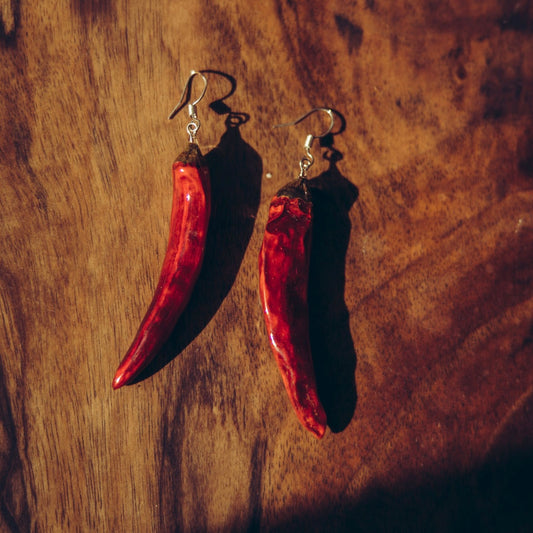 Chili pepper earrings