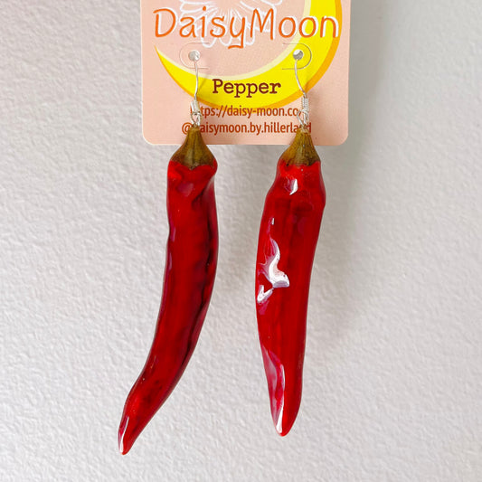 Chili pepper earrings
