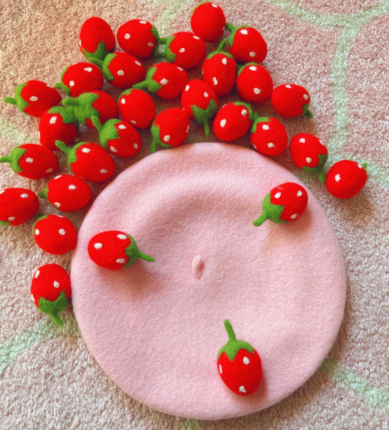 Strawberry beret