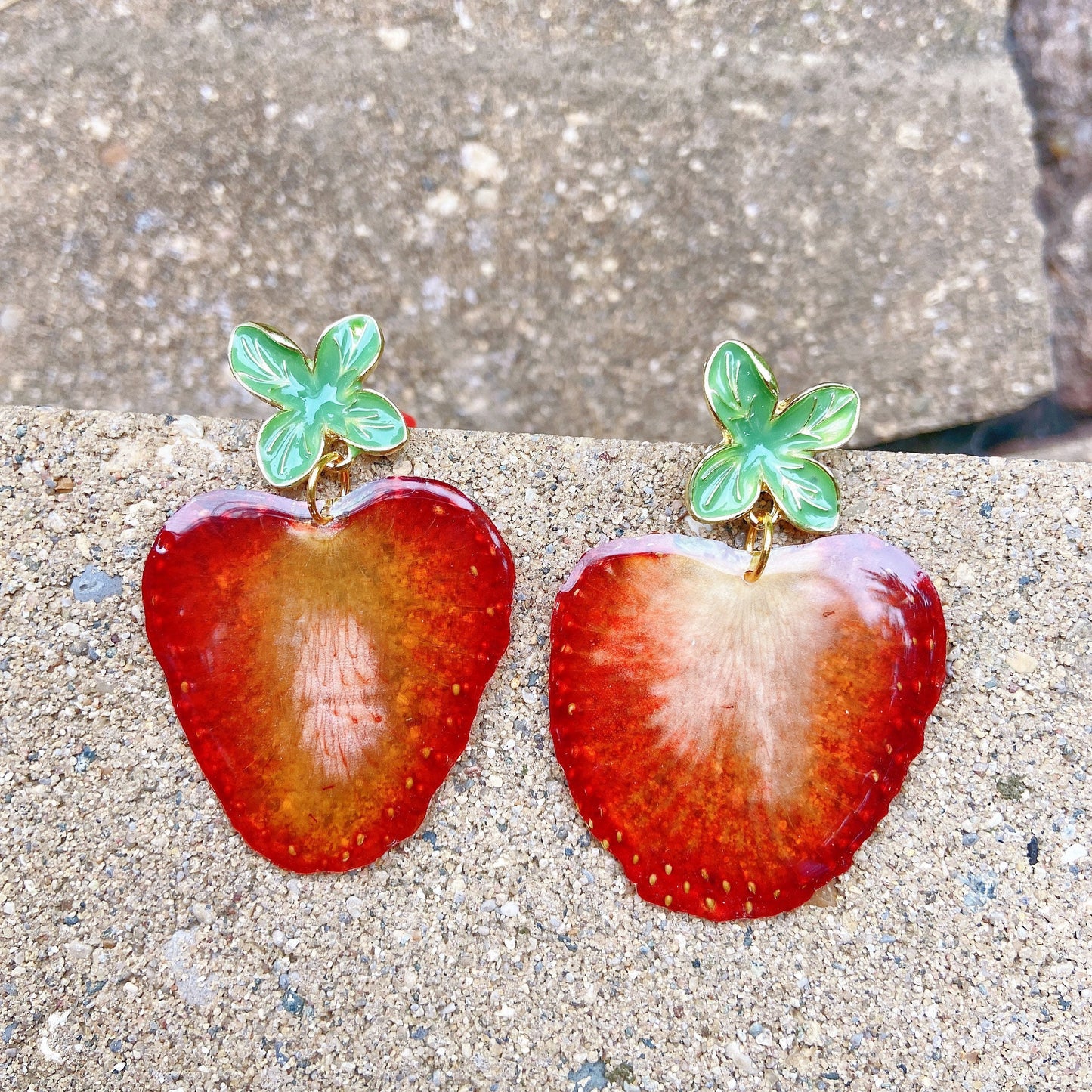 Strawberry earrings