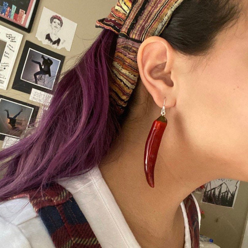 Chili pepper earrings