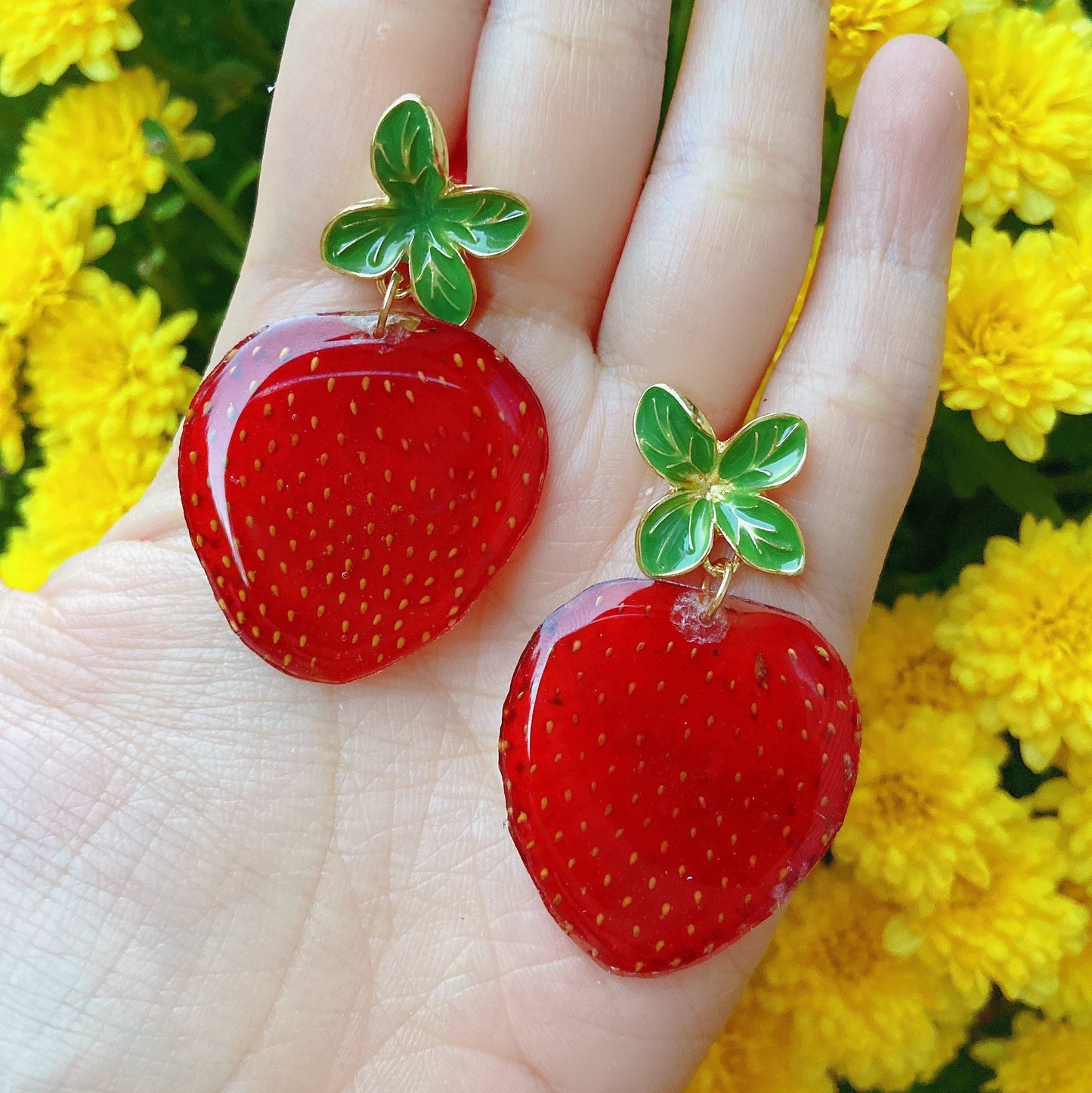Strawberry earrings