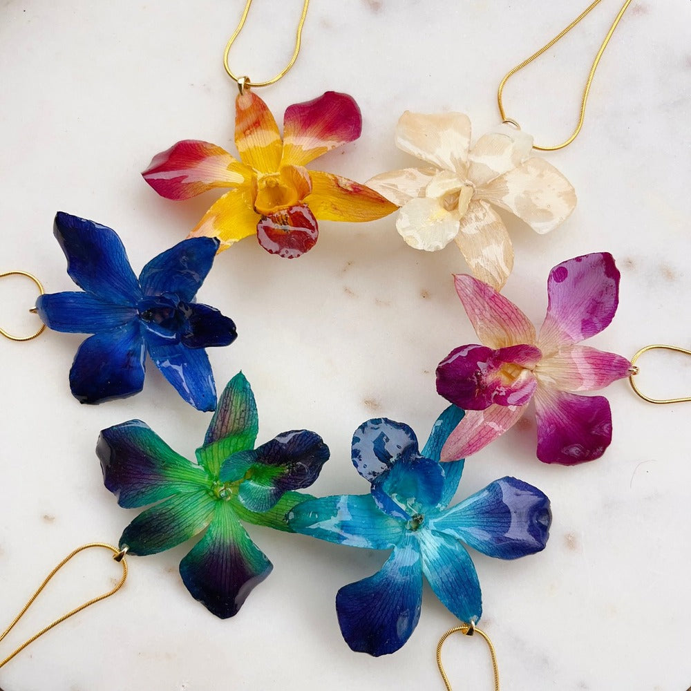 Orchid necklace