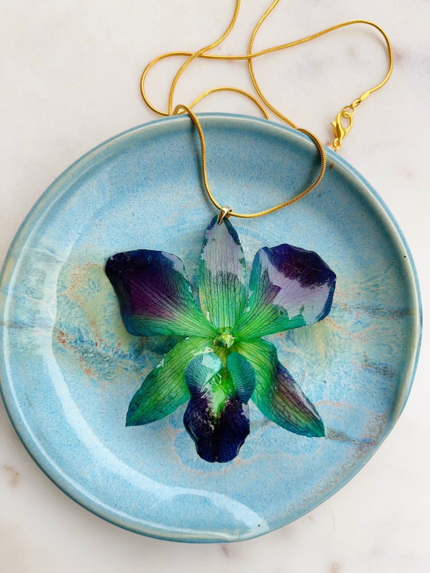 Orchid necklace