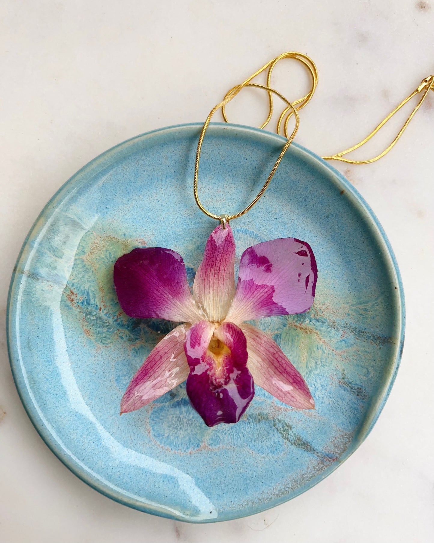 Orchid necklace