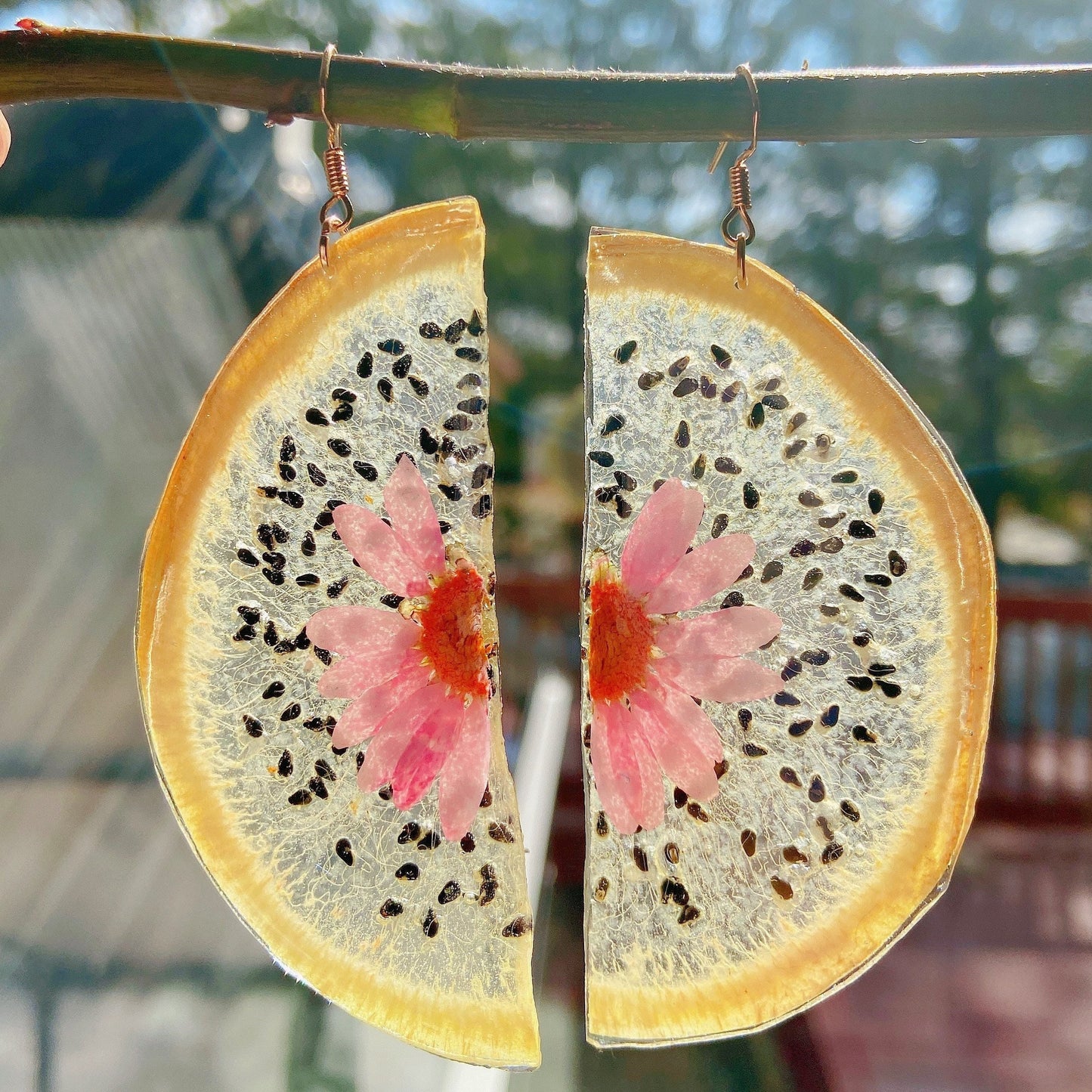 Dragonfruit earrings